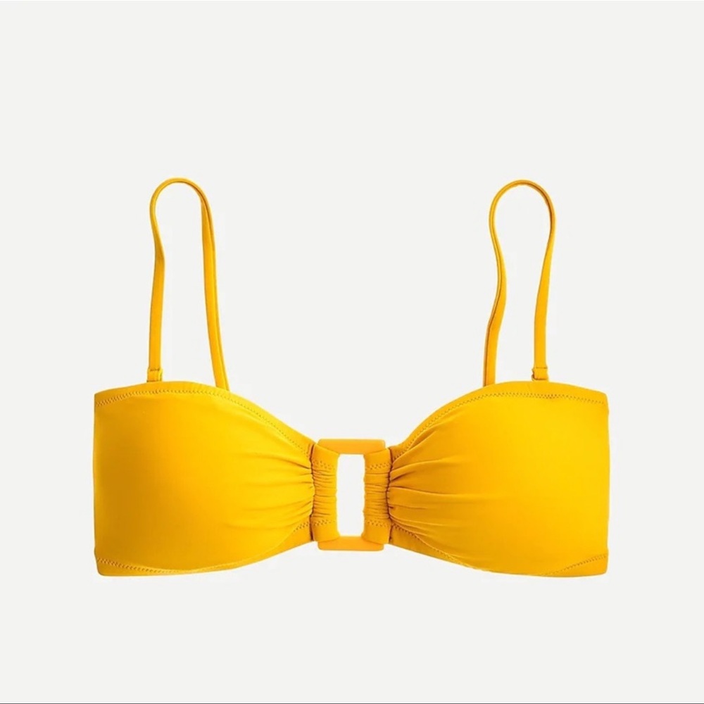 JCREW square ring bandeau top. NWT
